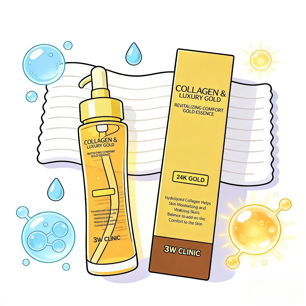 3WCLINIC Collageen & Luxe Goud - Luxury Skincare In Korea recensie en prijs